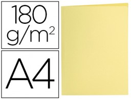 Subcarpeta cartulina Liderpapel A4 amarillo pastel 180 g/m²
